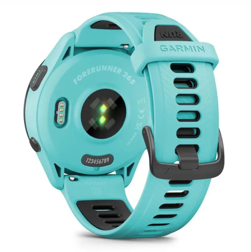Garmin Forerunner 265 Music Black Bezel with Aqua Case-6